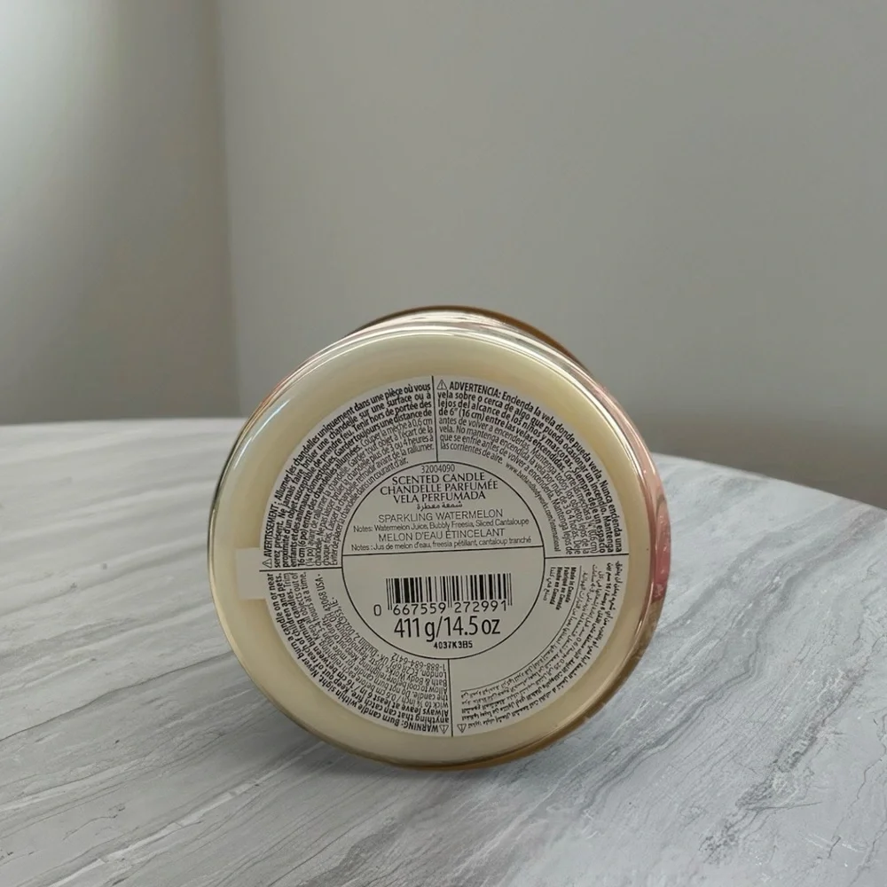 NEW Bath & Body Works Sparkling Watermelon Scented Candle - Picture 2 of 2
